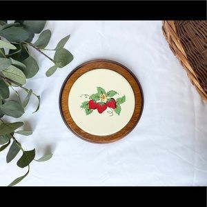 Vintage Strawberry Tile Trivet